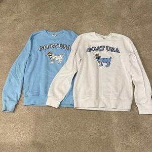 goat USA crewnecks 2-pack